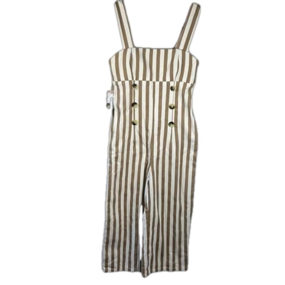 NWT Urban outfitters cropped striped jumpsuit - Picture 11 of 13